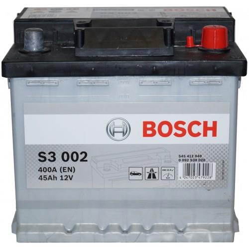 Аккумулятор Bosch 12В 45Ач 400А(EN) R+ (0092S30020)