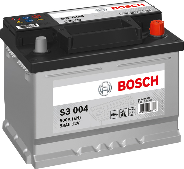 Аккумулятор Bosch 12В 53Ач 500А(EN) R+ (0092S30041)