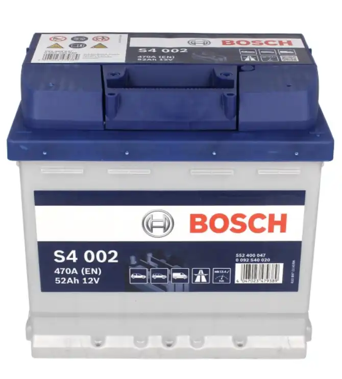 Аккумулятор Bosch 12В 52Ач 470А(EN) R+ (0092S40020)