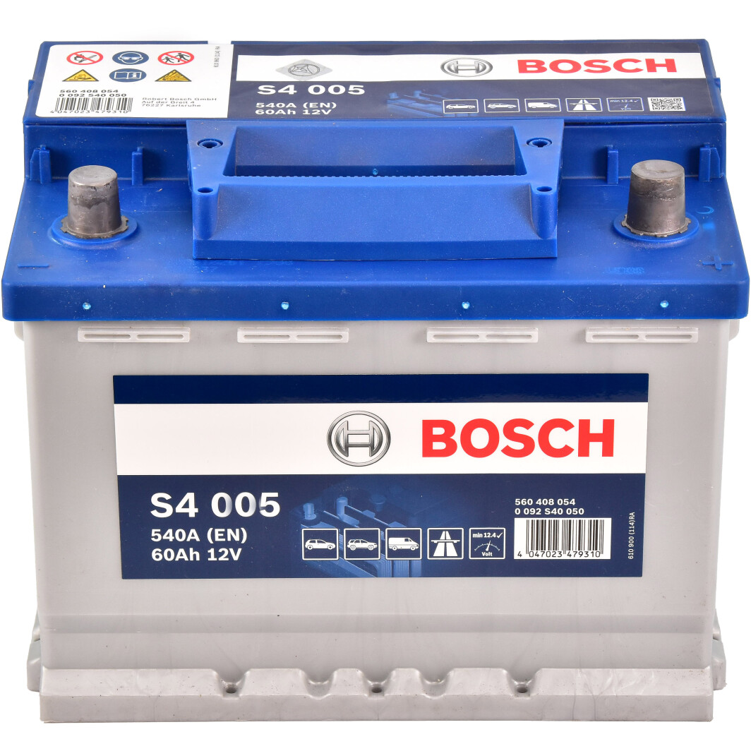Аккумулятор Bosch 12В 60Ач 540А(EN) R+ (0092S40040)