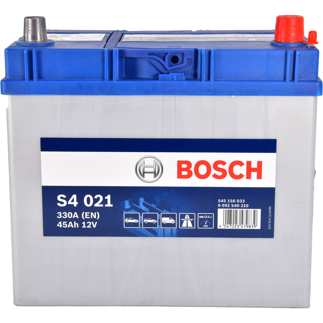 Аккумулятор Bosch 12В 45Ач 330А(EN) R+ (0092S40210)