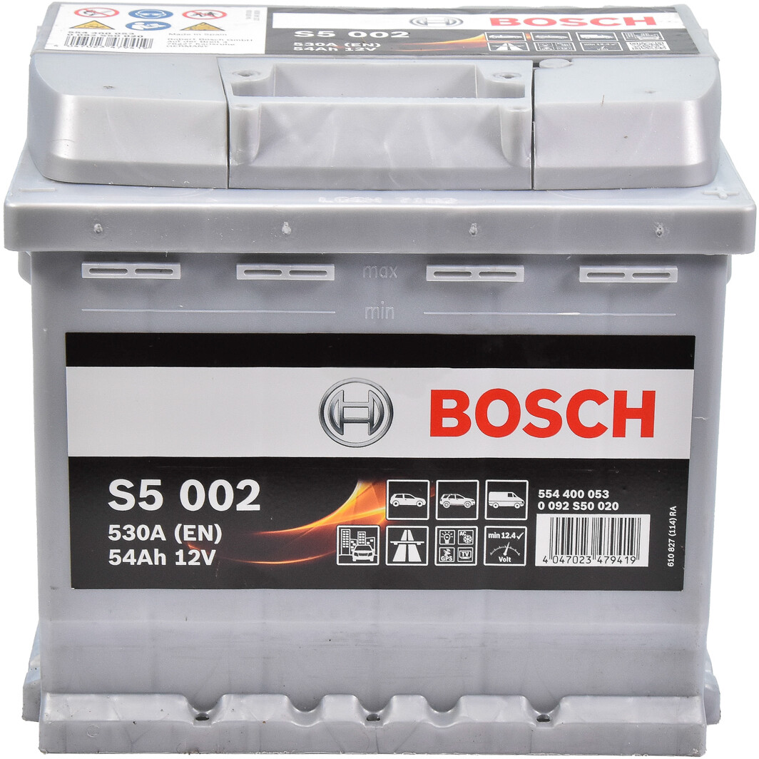 Аккумулятор Bosch 12В 54Ач 530А(EN) R+ (0092S50020)