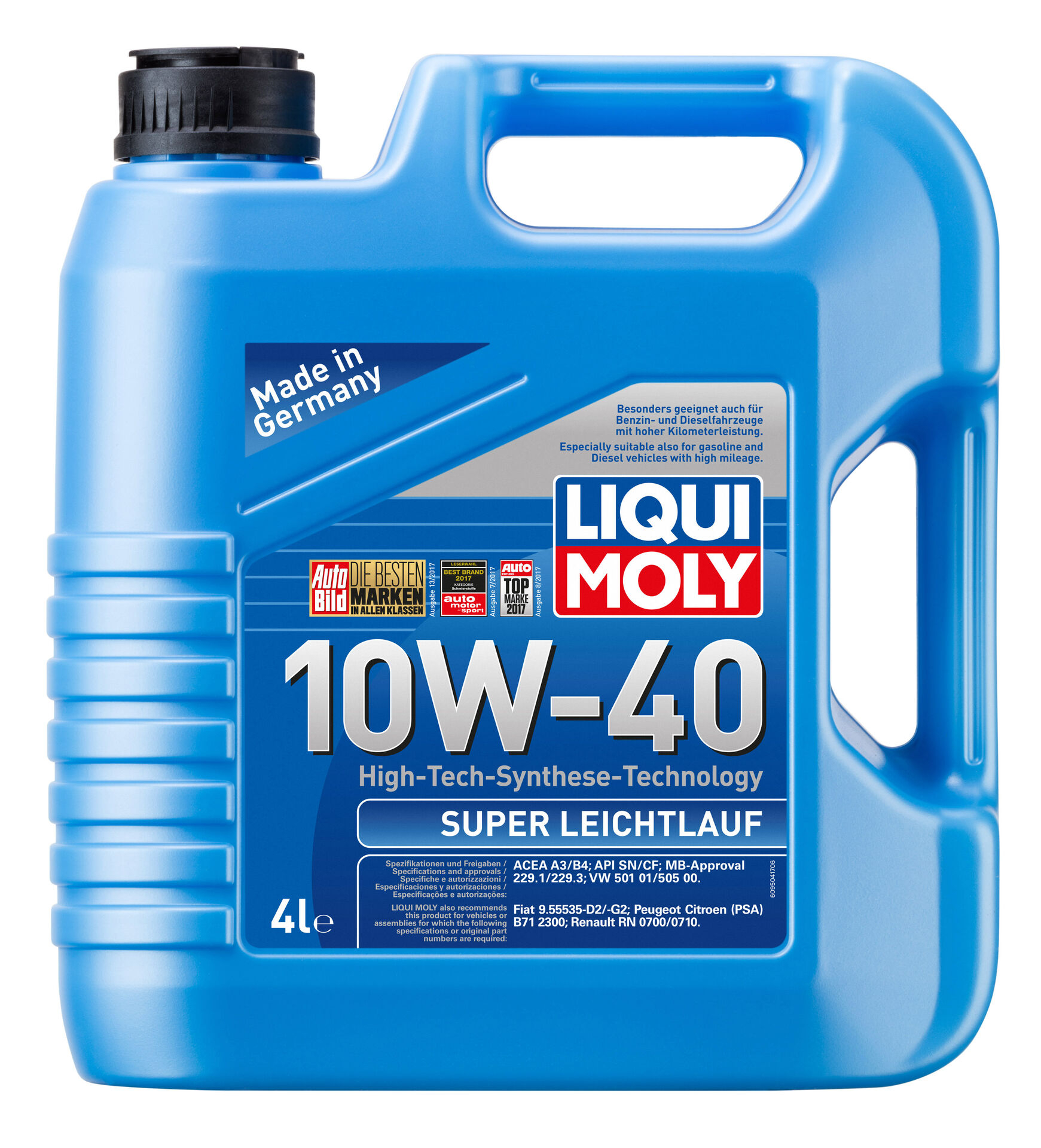 Масло моторное Liqui Moly Super Leichtlauf 10W-40, 4л (1916)
