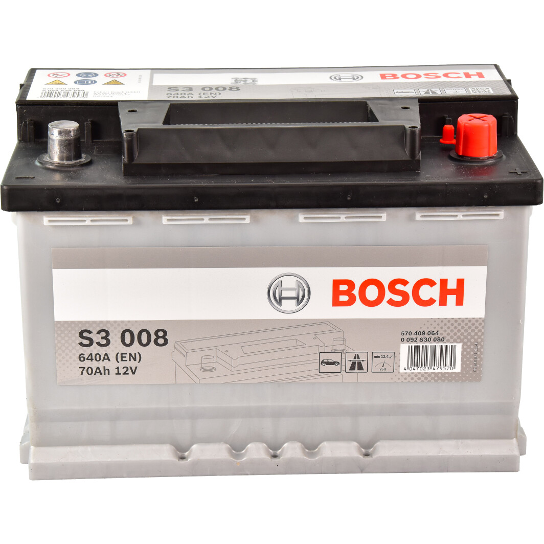 Аккумулятор Bosch 12В 70Ач 640А(EN) R+ (0092S30080)