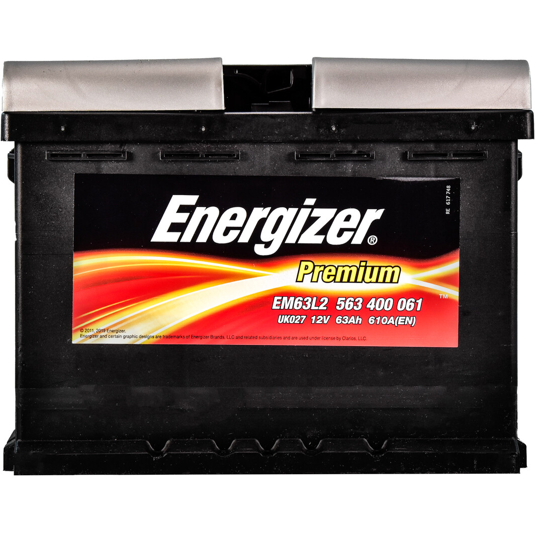 Аккумулятор Energizer Premium 63Ah-12v R+ EN610 (563 400 061)