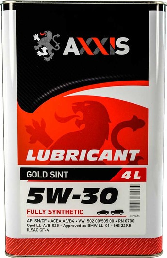 Масло моторное AXXIS Gold Sint 5W-30, 4л (48021043868)