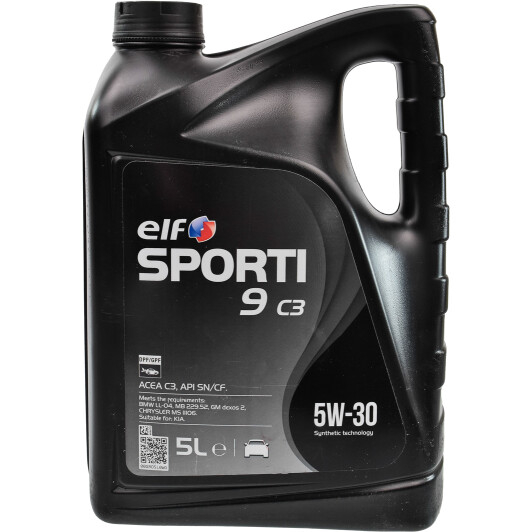 Масло моторное Elf SPORTI 9 C3 5W-30, 5л (214249)