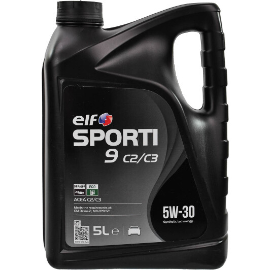 Масло моторное Elf SPORTI 9 C2/C3 5W-30, 5л (214253)