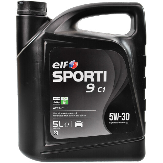 Масло моторное Elf SPORTI 9 C1 5W-30, 5 л (210438)