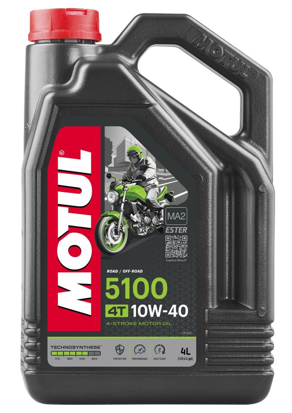 Масло моторное Motul 5100 4T 10W-40 4л (104068)