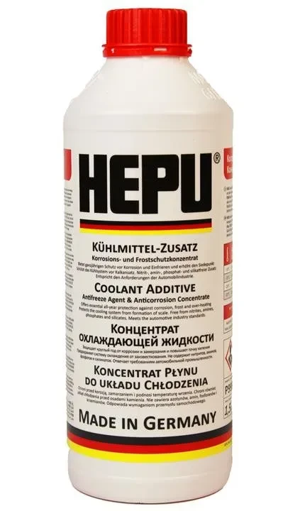 Антифриз HEPU G12 червоний, концентрат, 1,5 л (P999G12)