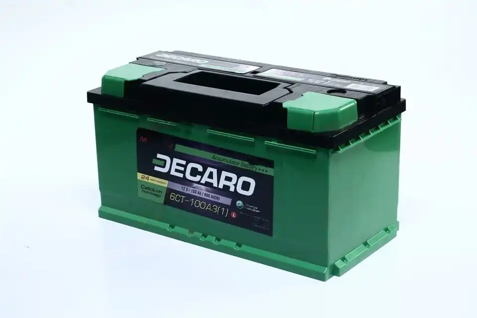 Аккумулятор DECARO MASTER 100Ah-12v L+ EN800 (6СТ-100 1)