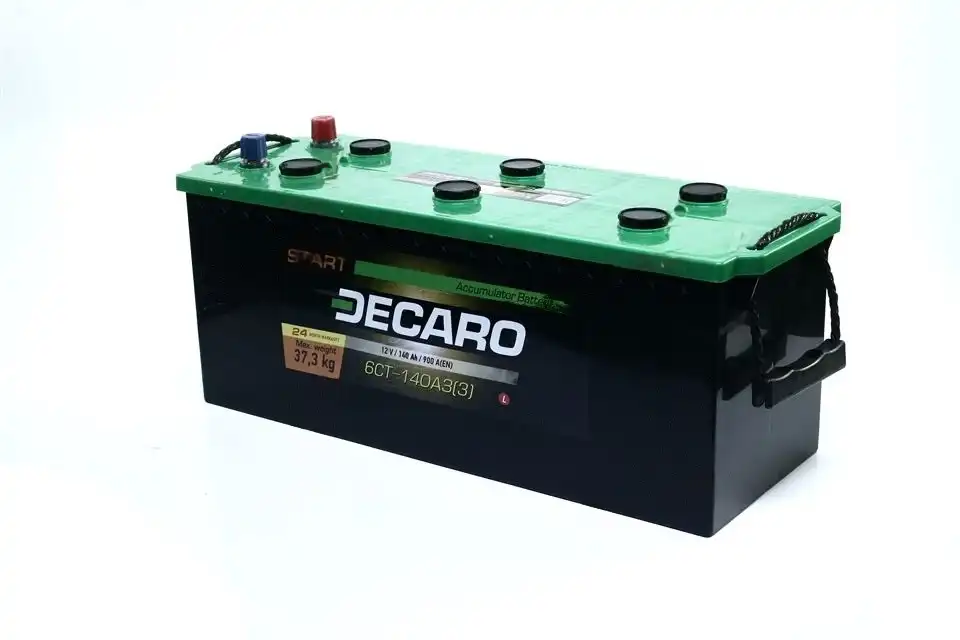 Аккумулятор DECARO START 140Ah-12v L+, EN900 (6СТ-140 АЗ 3)