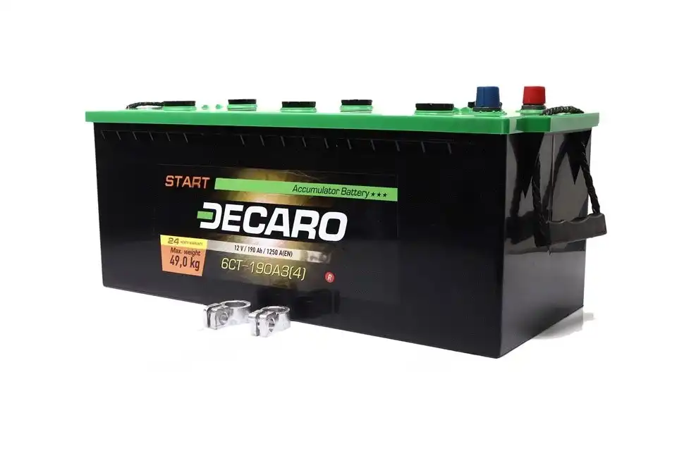 Аккумулятор DECARO MASTER 190Ah-12v R+ EN1250 (6СТ-190 (4))