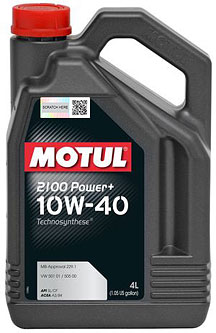 Motul 2100 Power+ 10W-40 4 л (109461)