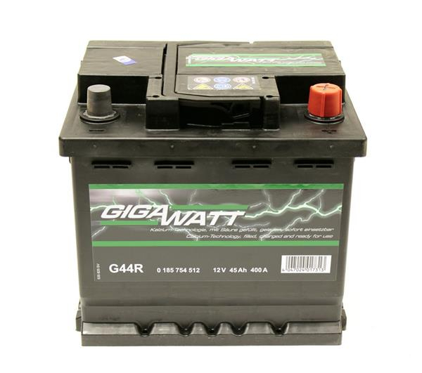 Батарея аккумуляторная Gigawatt 12В 45Ач 400А(EN) R+ (0185754512)