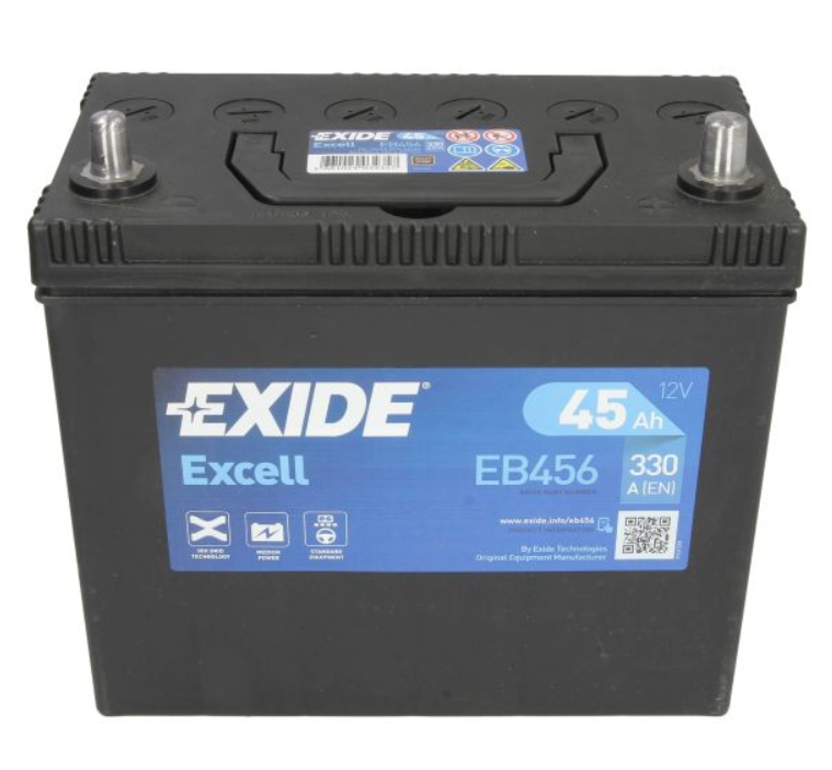 Аккумулятор Exide Excell 12В-45Ач 330А(EN) R+ (EB456)