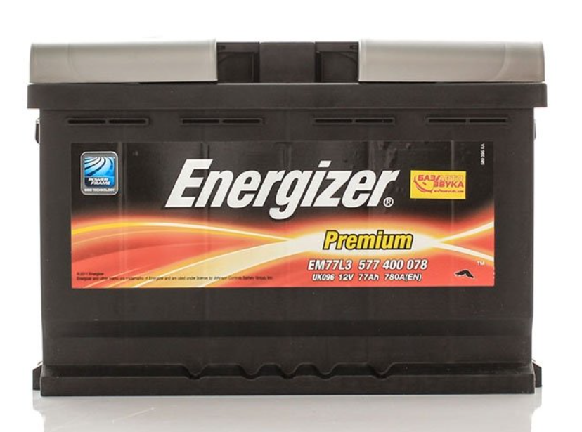Аккумулятор Energizer Premium 12В-77Аг 780А(EN) R+ (577400078)