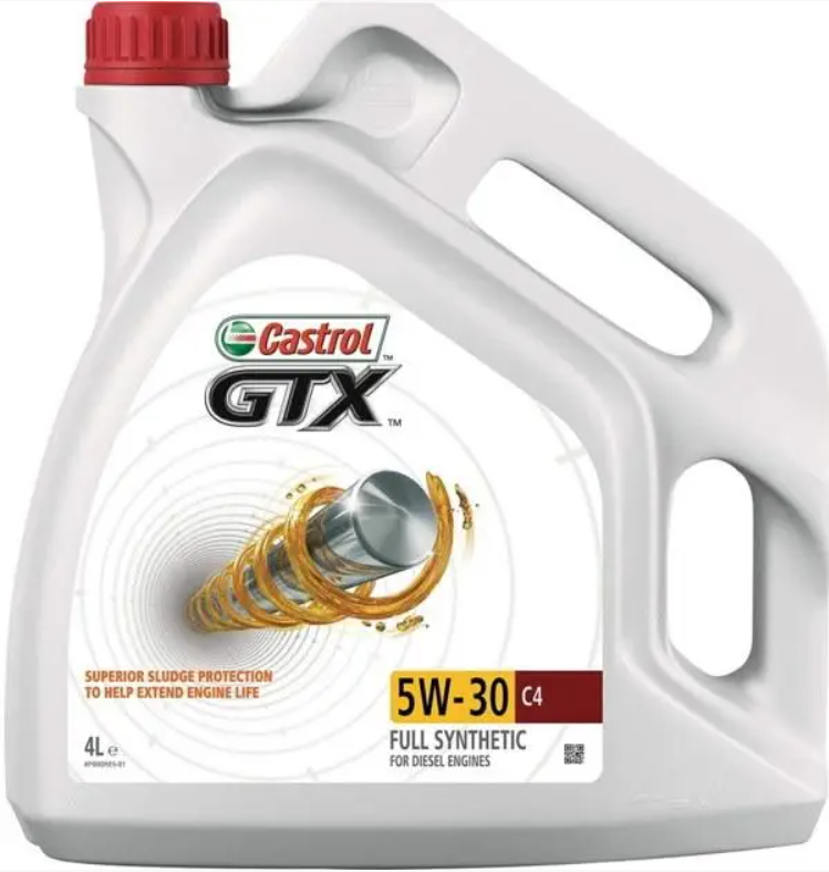 Масло моторное Castrol GTX 5W-30 C4, 4л (15C8AD)